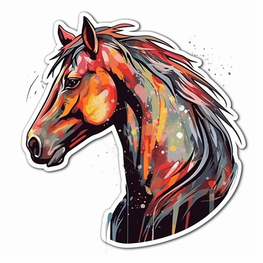 Horse Vinyl Decal Sticker for Car, Laptop, Tumbler and more # 00734