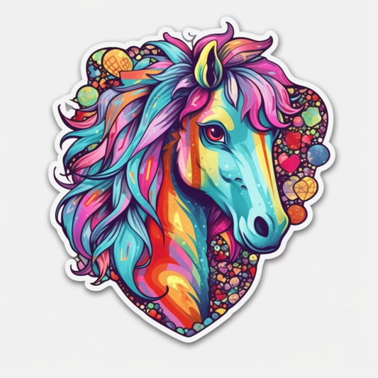 Horse Vinyl Decal Sticker for Car, Laptop, Tumbler and more # 00728