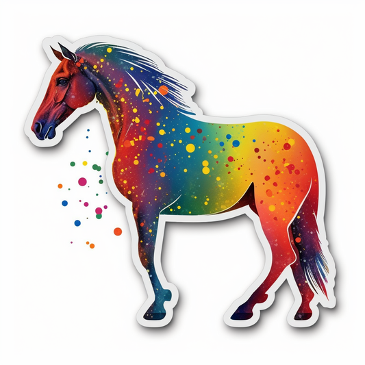 Horse Vinyl Decal Sticker for Car, Laptop, Tumbler and more # 00740