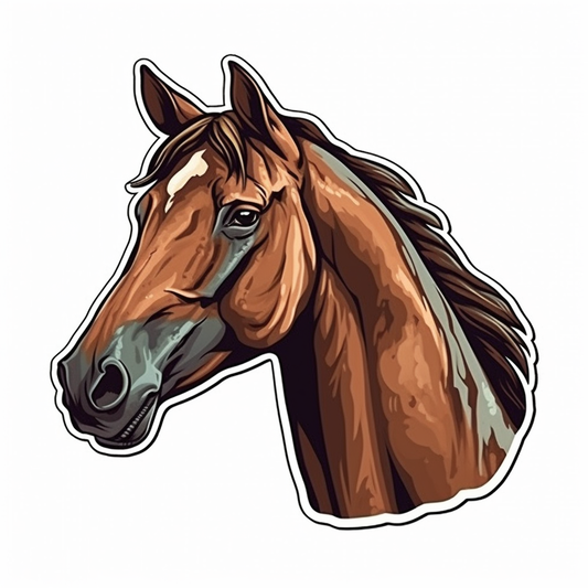 Horse Vinyl Decal Sticker for Car, Laptop, Tumbler and more # 00748