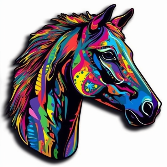 Horse Vinyl Decal Sticker for Car, Laptop, Tumbler and more # 00751