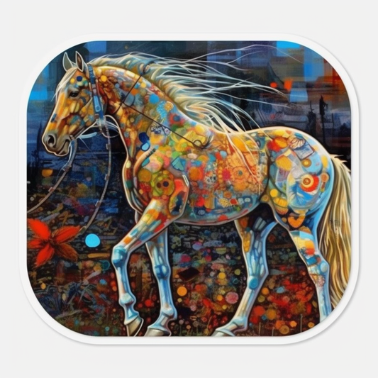 Horse Vinyl Decal Sticker for Car, Laptop, Tumbler and more # 00759