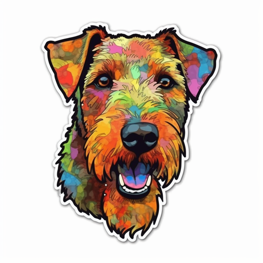 Irish Terrier Dog Vinyl Decal Sticker for Car, Laptop, Tumbler and more # 007620