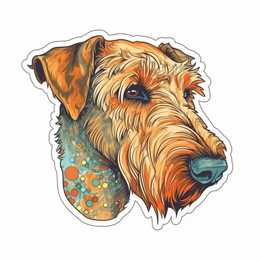 Irish Terrier Dog Vinyl Decal Sticker for Car, Laptop, Tumbler and more # 007619
