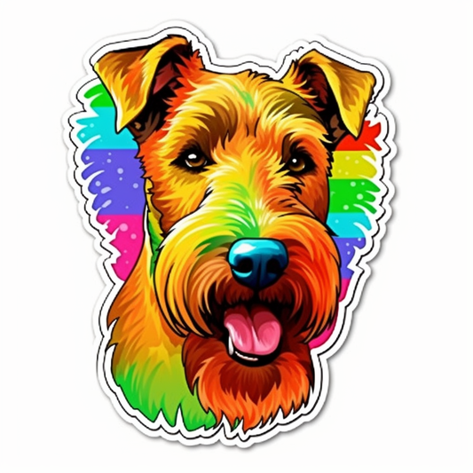 Irish Terrier Dog Vinyl Decal Sticker for Car, Laptop, Tumbler and more # 007615