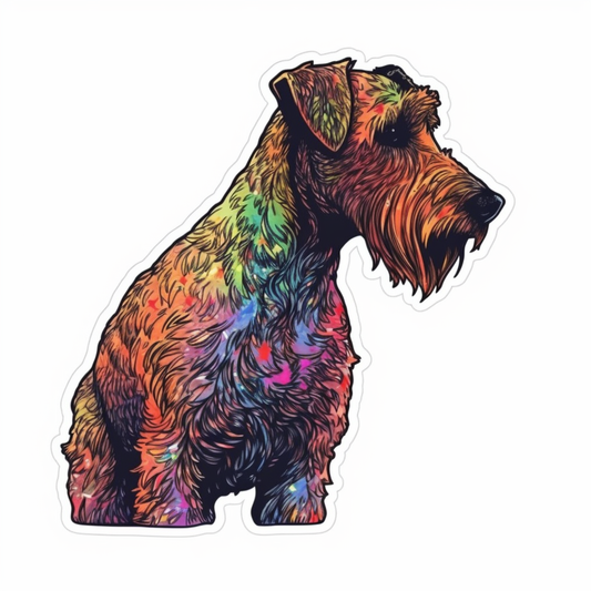 Irish Terrier Dog Vinyl Decal Sticker for Car, Laptop, Tumbler and more # 007599
