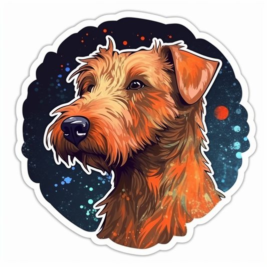 Irish Terrier Dog Vinyl Decal Sticker for Car, Laptop, Tumbler and more # 007604