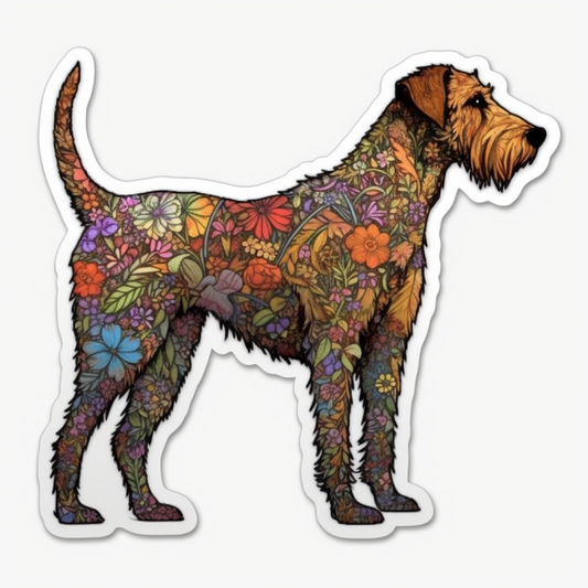 Irish Terrier Dog Vinyl Decal Sticker for Car, Laptop, Tumbler and more # 007624