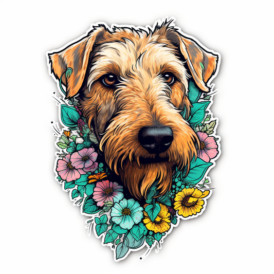 Irish Terrier Dog Vinyl Decal Sticker for Car, Laptop, Tumbler and more # 007611