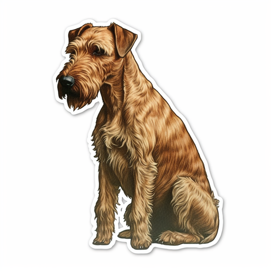Irish Terrier Dog Vinyl Decal Sticker for Car, Laptop, Tumbler and more # 007614
