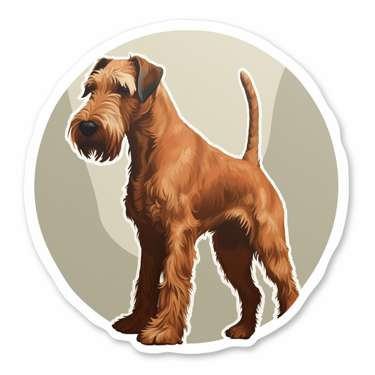 Irish Terrier Dog Vinyl Decal Sticker for Car, Laptop, Tumbler and more # 007609