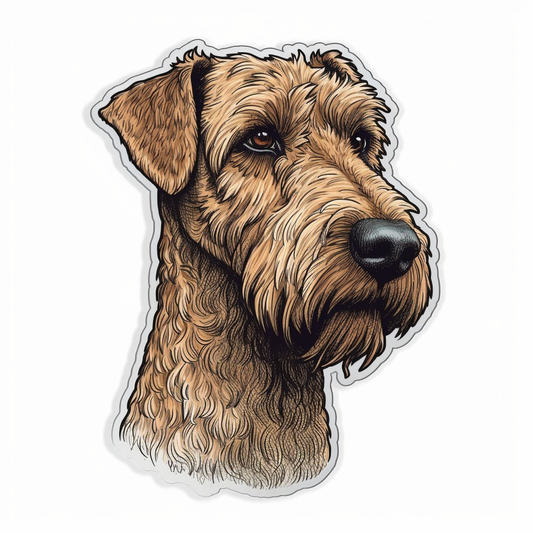 Irish Terrier Dog Vinyl Decal Sticker for Car, Laptop, Tumbler and more # 007628