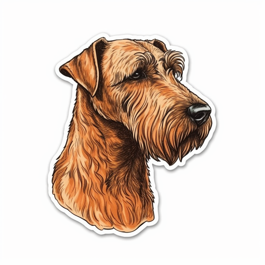 Irish Terrier Dog Vinyl Decal Sticker for Car, Laptop, Tumbler and more # 007618