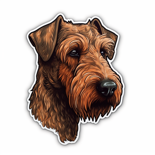 Irish Terrier Dog Vinyl Decal Sticker for Car, Laptop, Tumbler and more # 007622