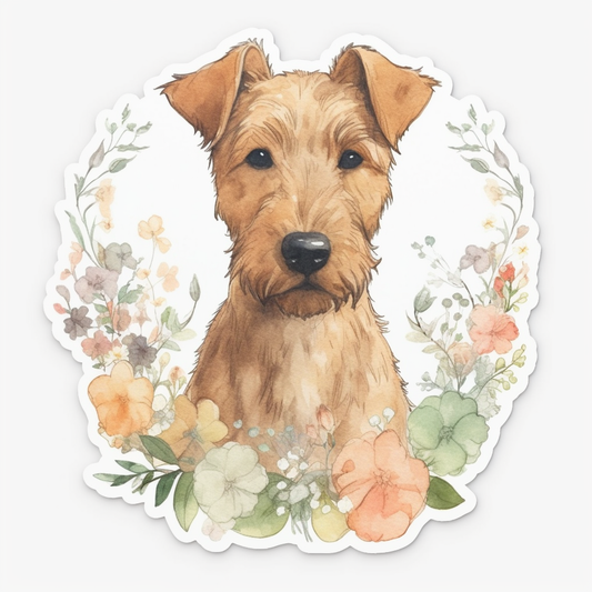 Irish Terrier Dog Vinyl Decal Sticker for Car, Laptop, Tumbler and more # 007631