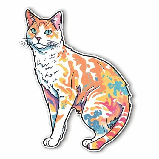 Japanese Bobtail Cat Vinyl Decal Sticker for Car, Laptop, Tumbler and more # 007580