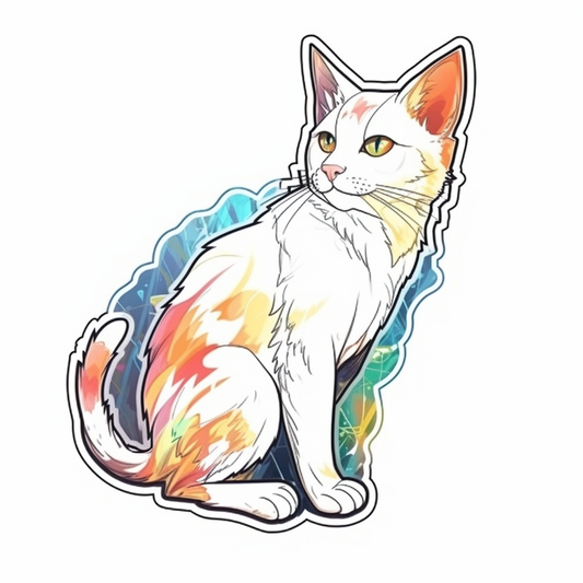 Japanese Bobtail Cat Vinyl Decal Sticker for Car, Laptop, Tumbler and more # 007581
