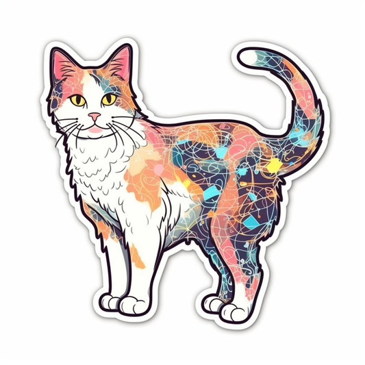 Japanese Bobtail Cat Vinyl Decal Sticker for Car, Laptop, Tumbler and more # 007577