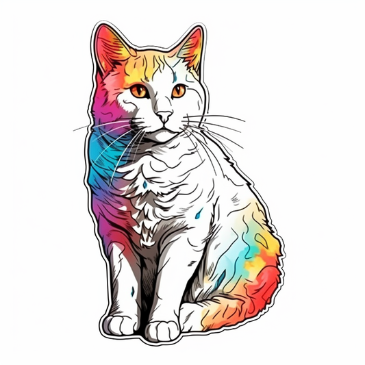 Japanese Bobtail Cat Vinyl Decal Sticker for Car, Laptop, Tumbler and more # 007578