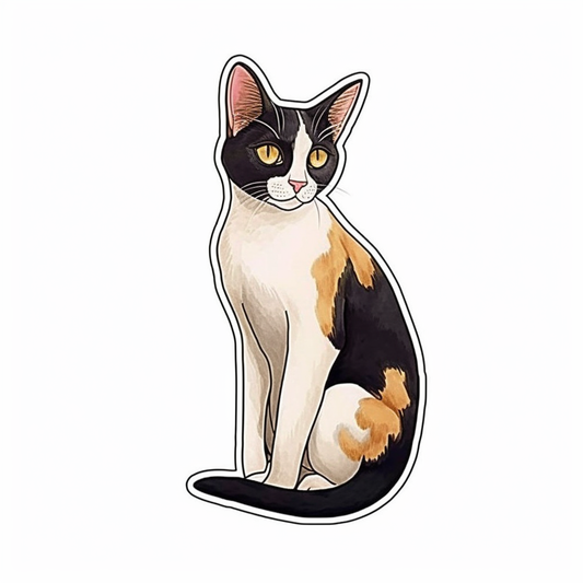 Japanese Bobtail Cat Vinyl Decal Sticker for Car, Laptop, Tumbler and more # 007573
