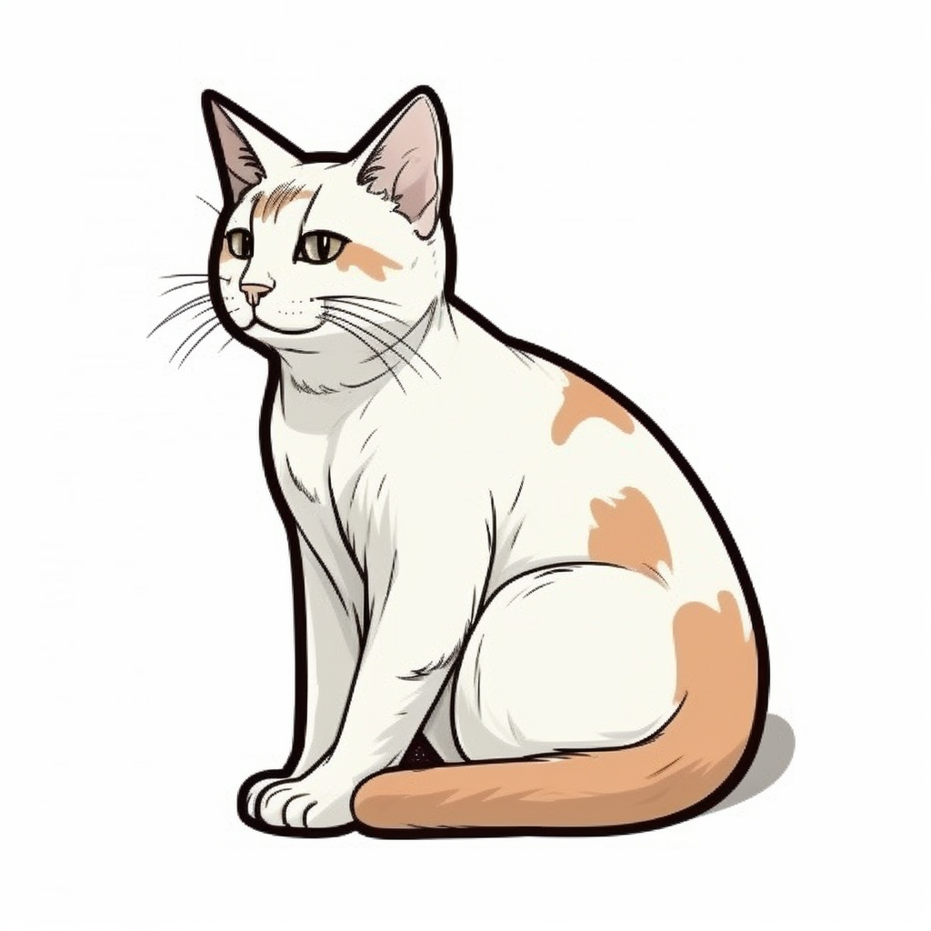 Japanese Bobtail Cat Vinyl Decal Sticker for Car, Laptop, Tumbler and more # 007576