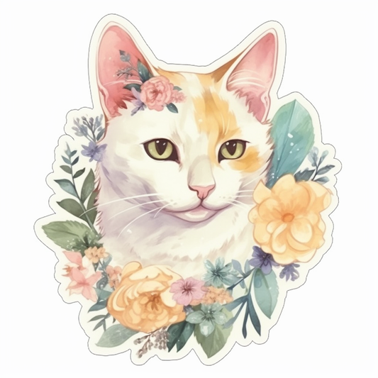 Japanese Bobtail Cat Vinyl Decal Sticker for Car, Laptop, Tumbler and more # 007594