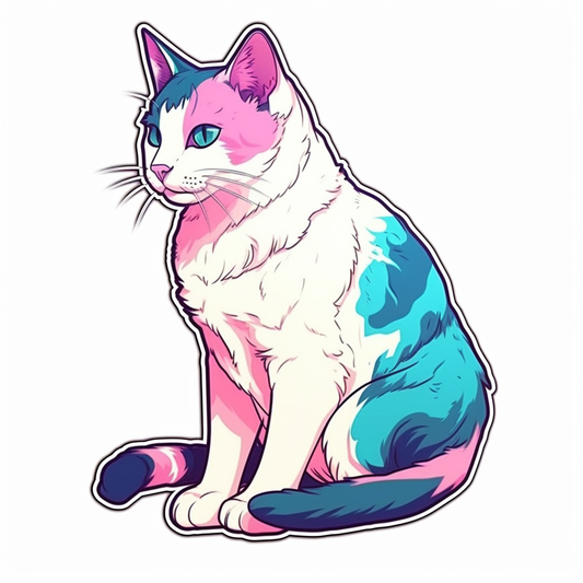 Japanese Bobtail Cat Vinyl Decal Sticker for Car, Laptop, Tumbler and more # 007627