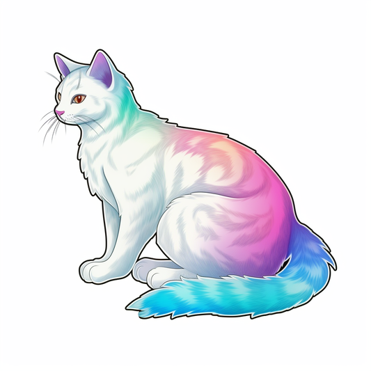 Japanese Bobtail Cat Vinyl Decal Sticker for Car, Laptop, Tumbler and more # 007600