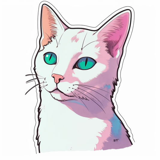 Japanese Bobtail Cat Vinyl Decal Sticker for Car, Laptop, Tumbler and more # 007605