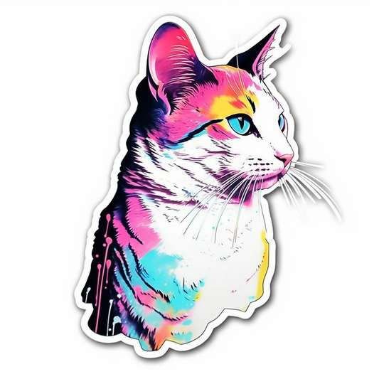Japanese Bobtail Cat Vinyl Decal Sticker for Car, Laptop, Tumbler and more # 007608
