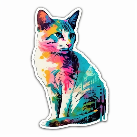 Japanese Bobtail Cat Vinyl Decal Sticker for Car, Laptop, Tumbler and more # 007616