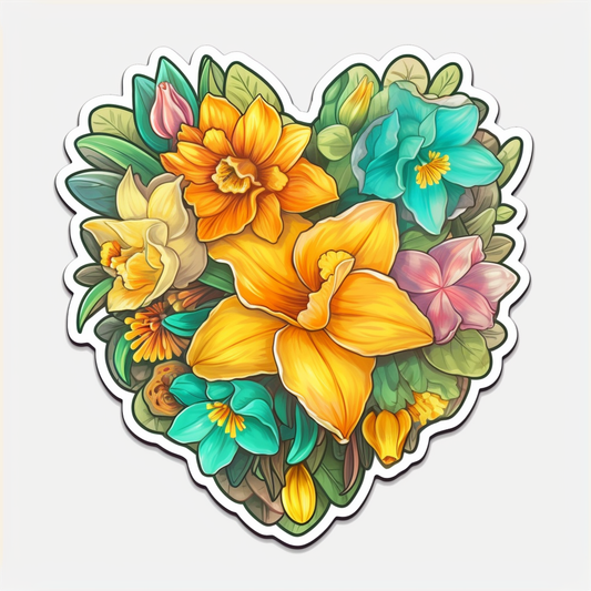 Jonquil Flower Vinyl Decal Sticker for Car, Laptop, Tumbler and more # 006297