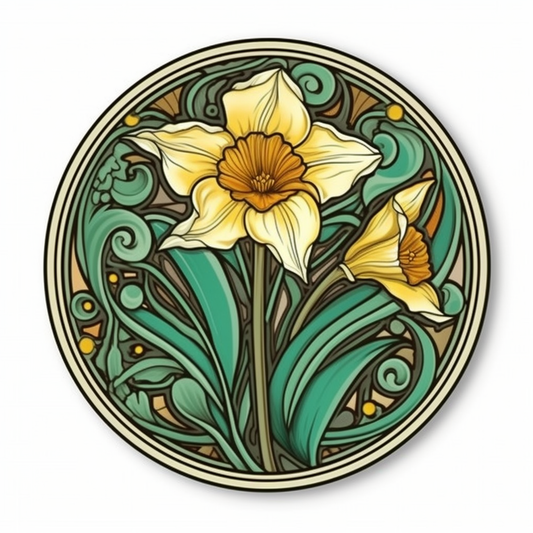 Jonquil Flower Vinyl Decal Sticker for Car, Laptop, Tumbler and more # 006301