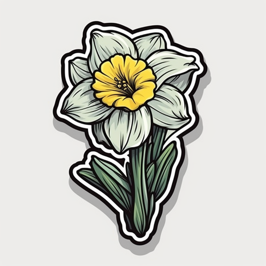 Jonquil Flower Vinyl Decal Sticker for Car, Laptop, Tumbler and more # 006283