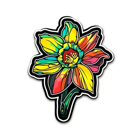 Jonquil Flower Vinyl Decal Sticker for Car, Laptop, Tumbler and more # 006281