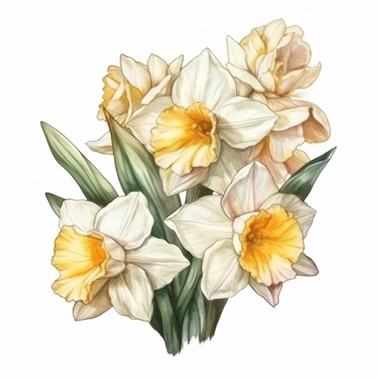 Jonquil Flower Vinyl Decal Sticker for Car, Laptop, Tumbler and more # 006296