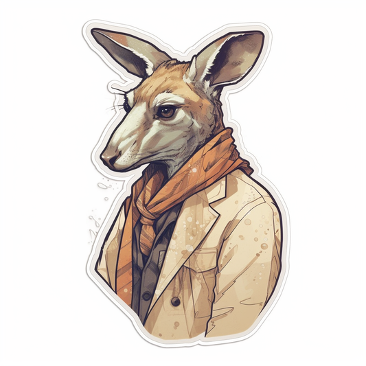 Kangaroo Vinyl Decal Sticker for Car, Laptop, Tumbler and more # 001719