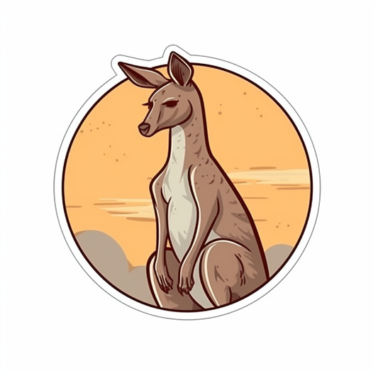Kangaroo Vinyl Decal Sticker for Car, Laptop, Tumbler and more # 001678
