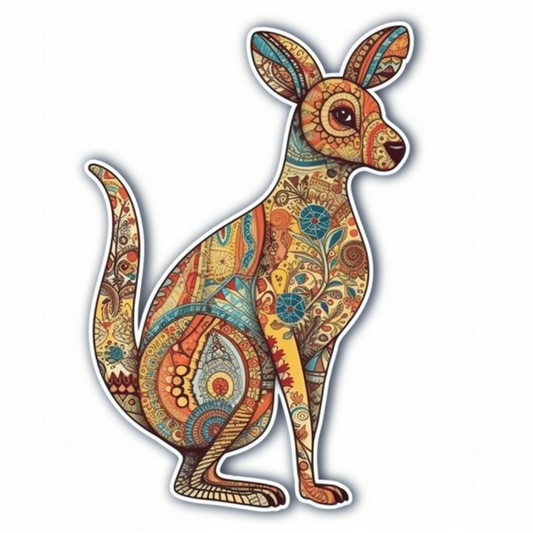 Kangaroo Vinyl Decal Sticker for Car, Laptop, Tumbler and more # 001693