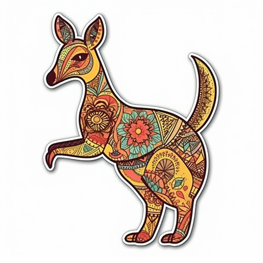 Kangaroo Vinyl Decal Sticker for Car, Laptop, Tumbler and more # 001691