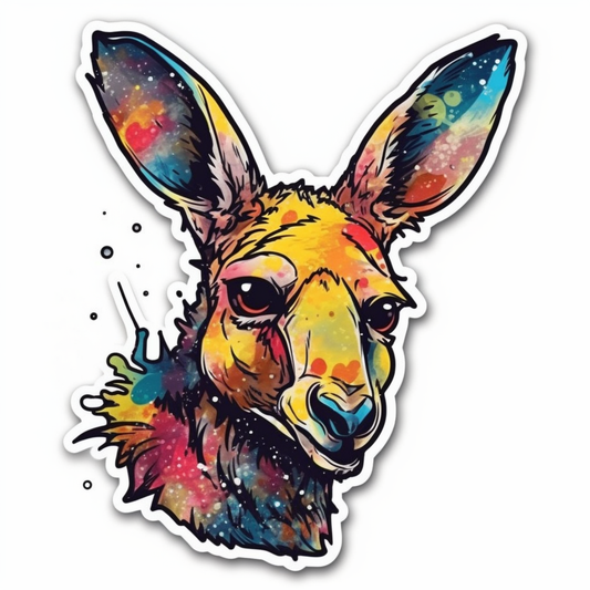 Kangaroo Vinyl Decal Sticker for Car, Laptop, Tumbler and more # 001697