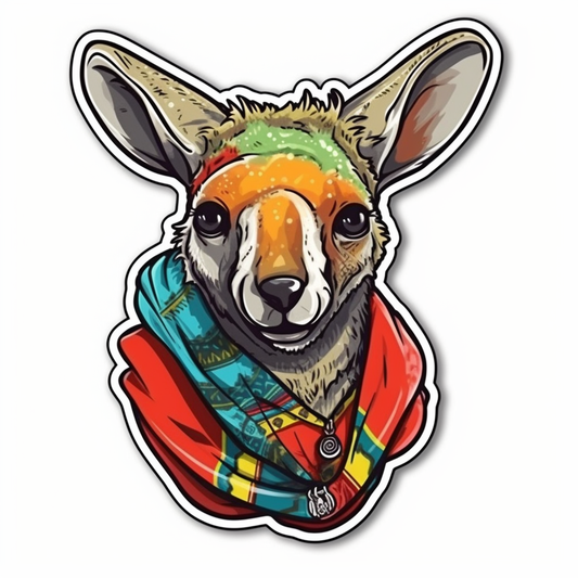 Kangaroo Vinyl Decal Sticker for Car, Laptop, Tumbler and more # 001692