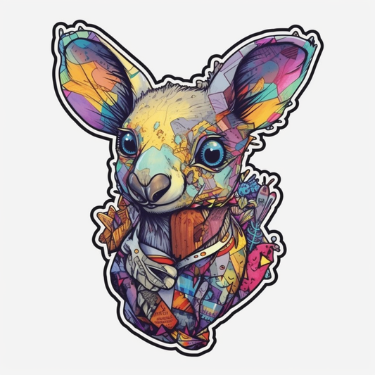 Kangaroo Vinyl Decal Sticker for Car, Laptop, Tumbler and more # 001699