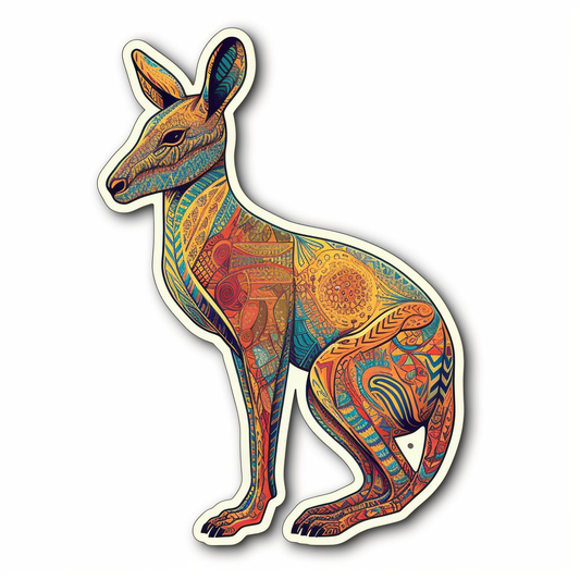 Kangaroo Vinyl Decal Sticker for Car, Laptop, Tumbler and more # 001701