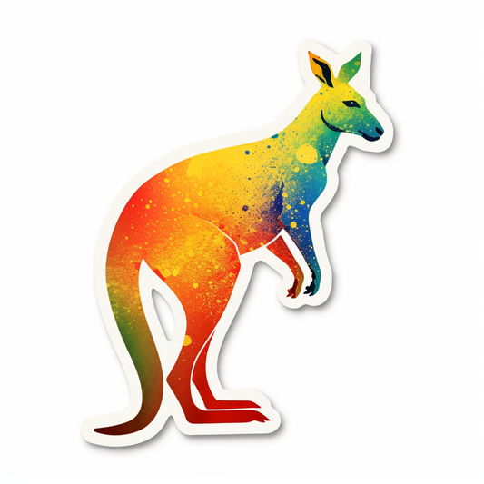 Kangaroo Vinyl Decal Sticker for Car, Laptop, Tumbler and more # 001700
