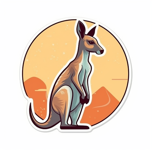 Kangaroo Vinyl Decal Sticker for Car, Laptop, Tumbler and more # 001703