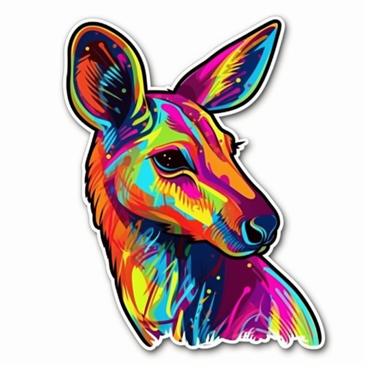 Kangaroo Vinyl Decal Sticker for Car, Laptop, Tumbler and more # 001709