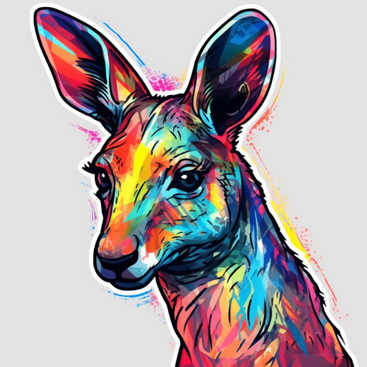 Kangaroo Vinyl Decal Sticker for Car, Laptop, Tumbler and more # 001715