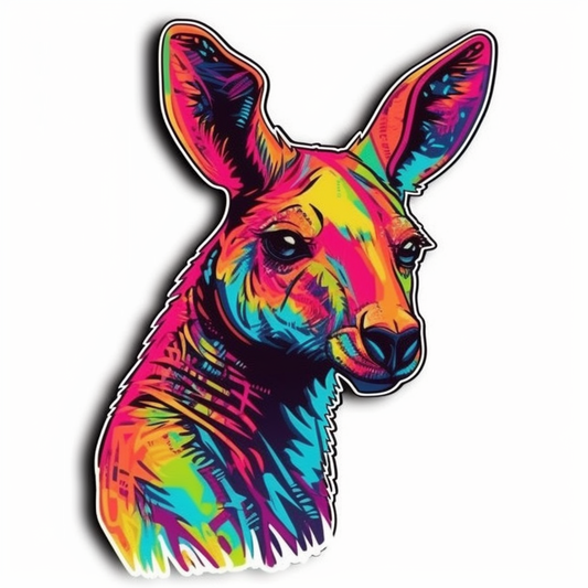 Kangaroo Vinyl Decal Sticker for Car, Laptop, Tumbler and more # 001710