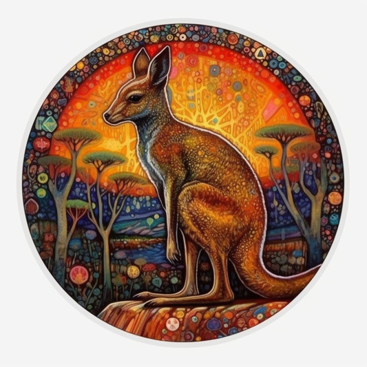 Kangaroo Vinyl Decal Sticker for Car, Laptop, Tumbler and more # 001714